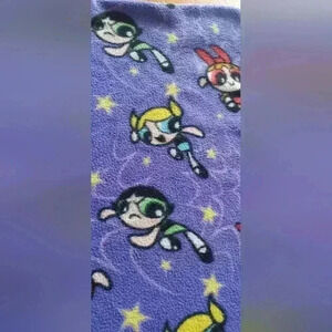 The Powerpuff Girls Fleece Throw Blanket All-over Print 46 x 63 "  Purple/Lilac